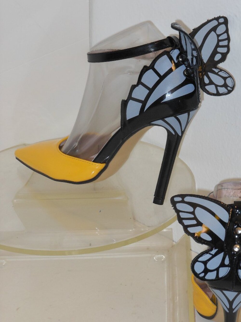 NUCOLLECTIONS MULTI-COLOR HIGH HEEL SHOES SIZE 7 MEDIUM